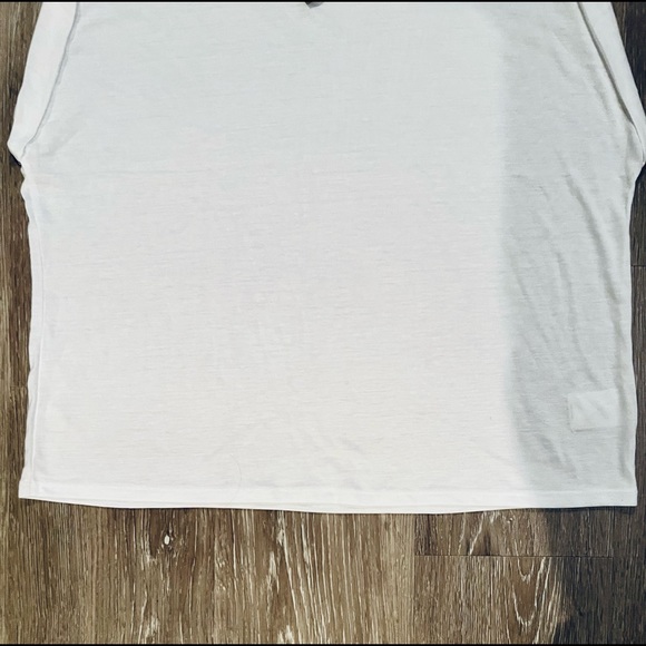 EXPRESS NWT linen blend cropped tee size large - Picture 3 of 7